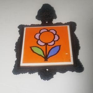 Vintage flower Trivet